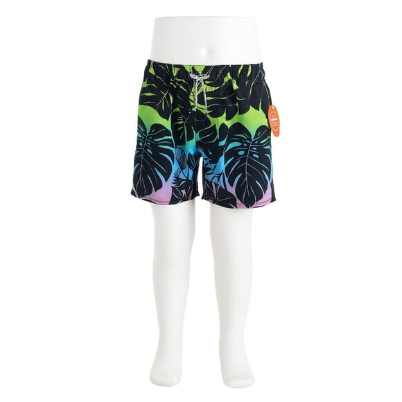 NWT Boys Quick Dry Swim Trunks with UPF 50+ Size XL (14-16) - Palm Leaves - Picture 1 of 3